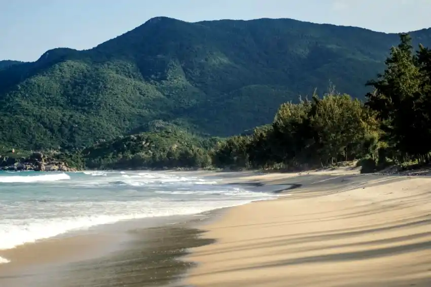 con dao island pristine beach mountain