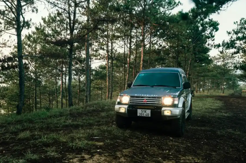 dalat pine forest offroad camping trip