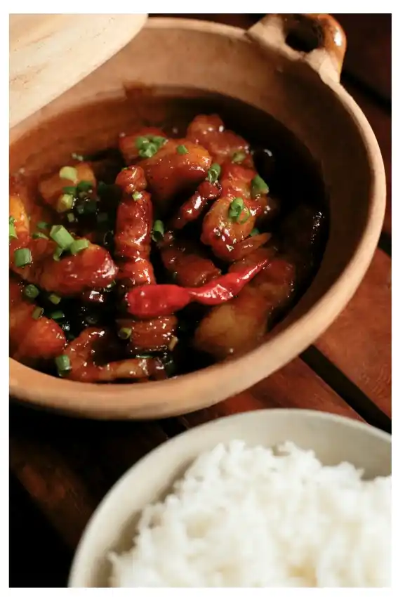 traditional vietnamese claypot pork rice
