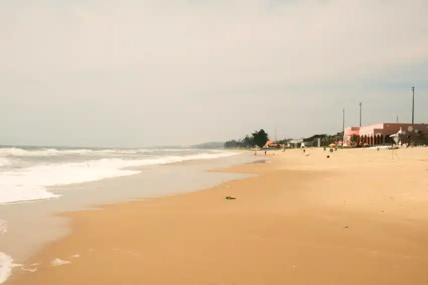 vietnam southern coastline pink resort beach