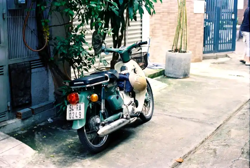 vintage honda cub saigon alley