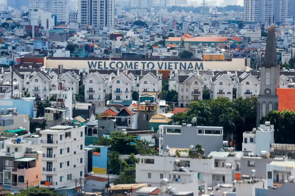 welcome to vietnam sign saigon